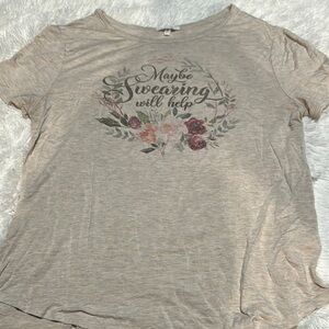 Maurices Graphic Tee with Floral Design